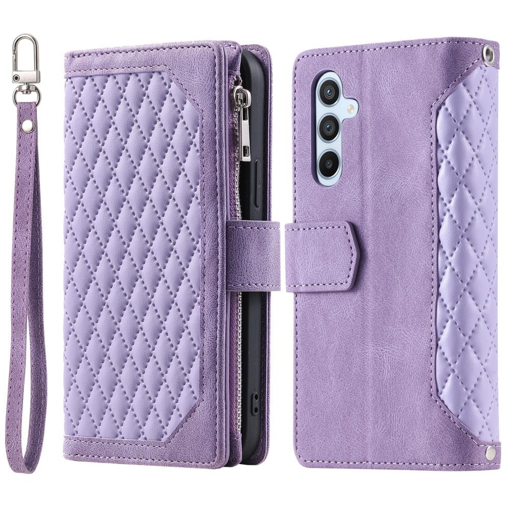 Funda acolchada tipo billetera Samsung Galaxy S25 Plus Rosa