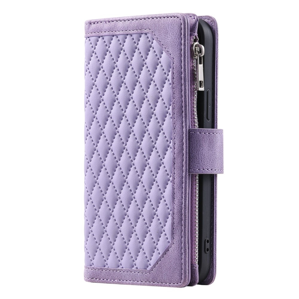 Funda acolchada tipo billetera Samsung Galaxy S25 Plus Rosa