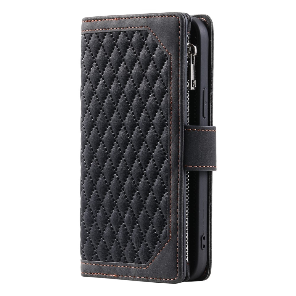 Funda acolchada tipo billetera Samsung Galaxy S25 Negro