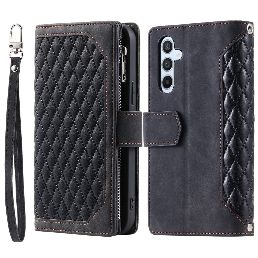 Funda acolchada tipo billetera Samsung Galaxy S25 Negro