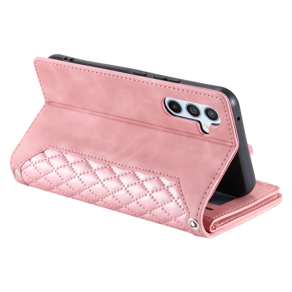 Funda acolchada tipo billetera Samsung Galaxy S25 Plus Rosa