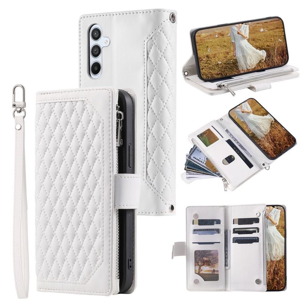 Funda acolchada tipo billetera Samsung Galaxy S25 Plus Blance