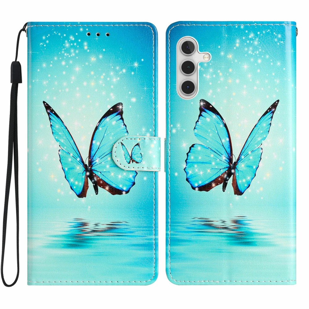 Funda cartera Samsung Galaxy S25 mariposas azules