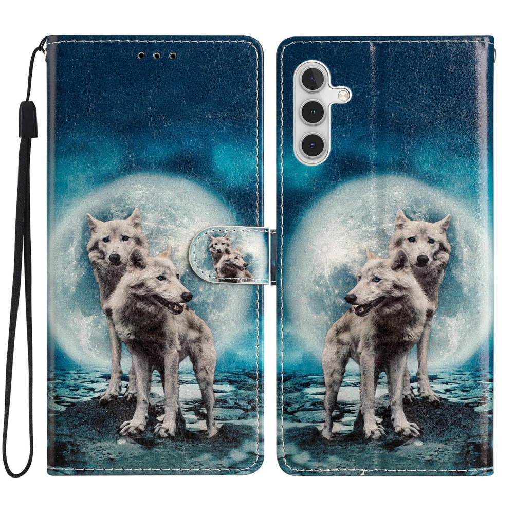 Funda cartera Samsung Galaxy S25 lobos