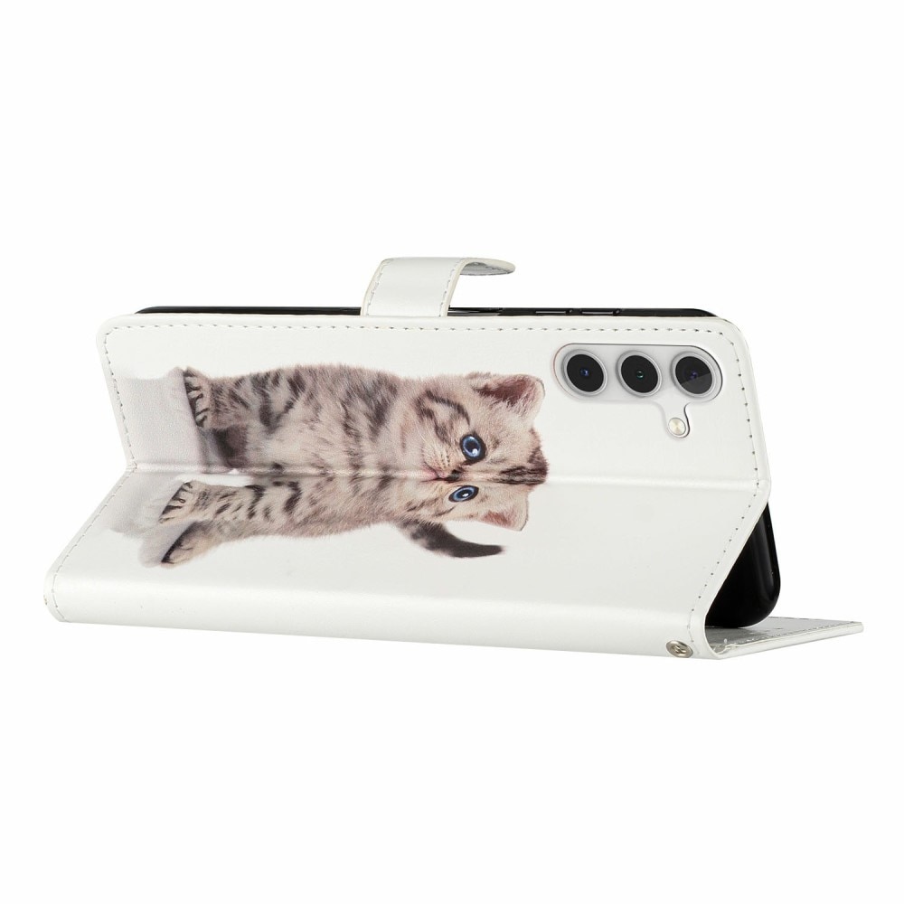 Funda cartera Samsung Galaxy S25 gatito