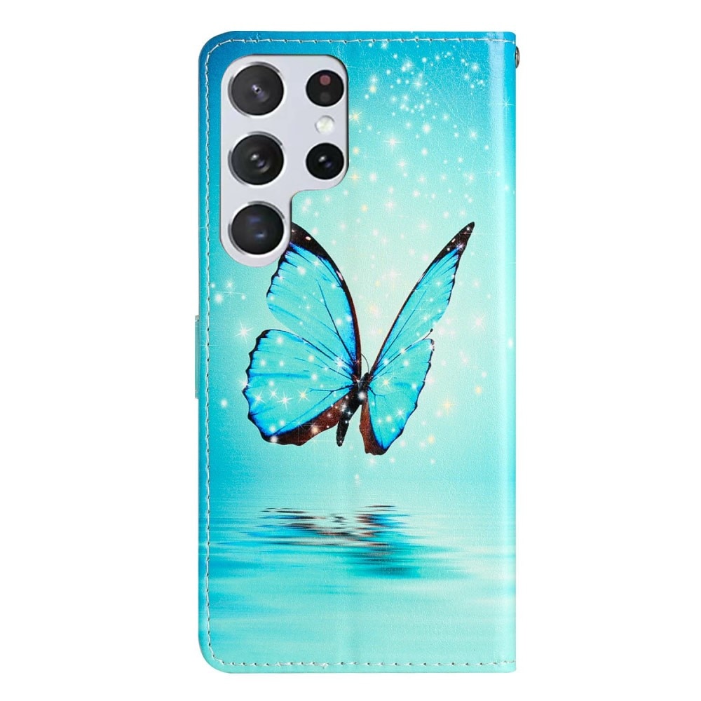 Funda cartera Samsung Galaxy S25 Ultra mariposas azules