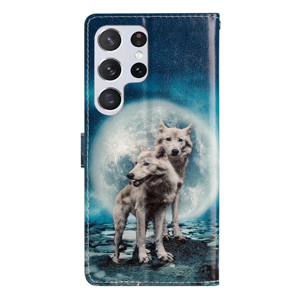 Funda cartera Samsung Galaxy S25 Ultra lobos