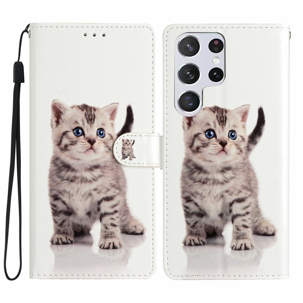 Funda cartera Samsung Galaxy S25 Ultra gatito