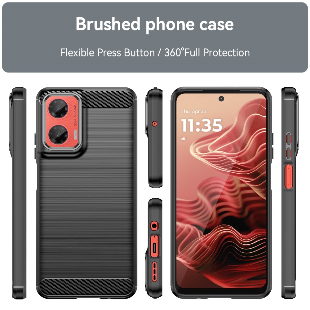 Funda TPU Brushed Motorola Moto G35 Black