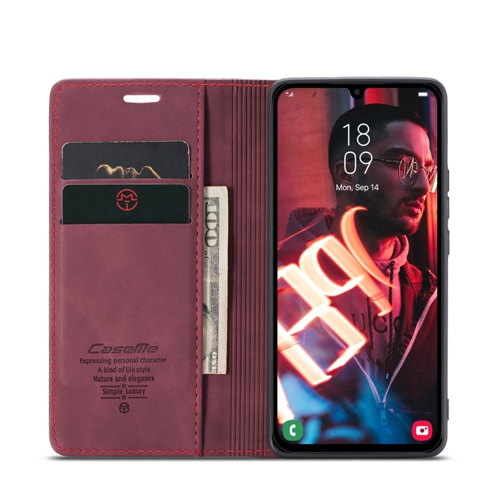 Funda delgada con solapa Samsung Galaxy A36 Rojo