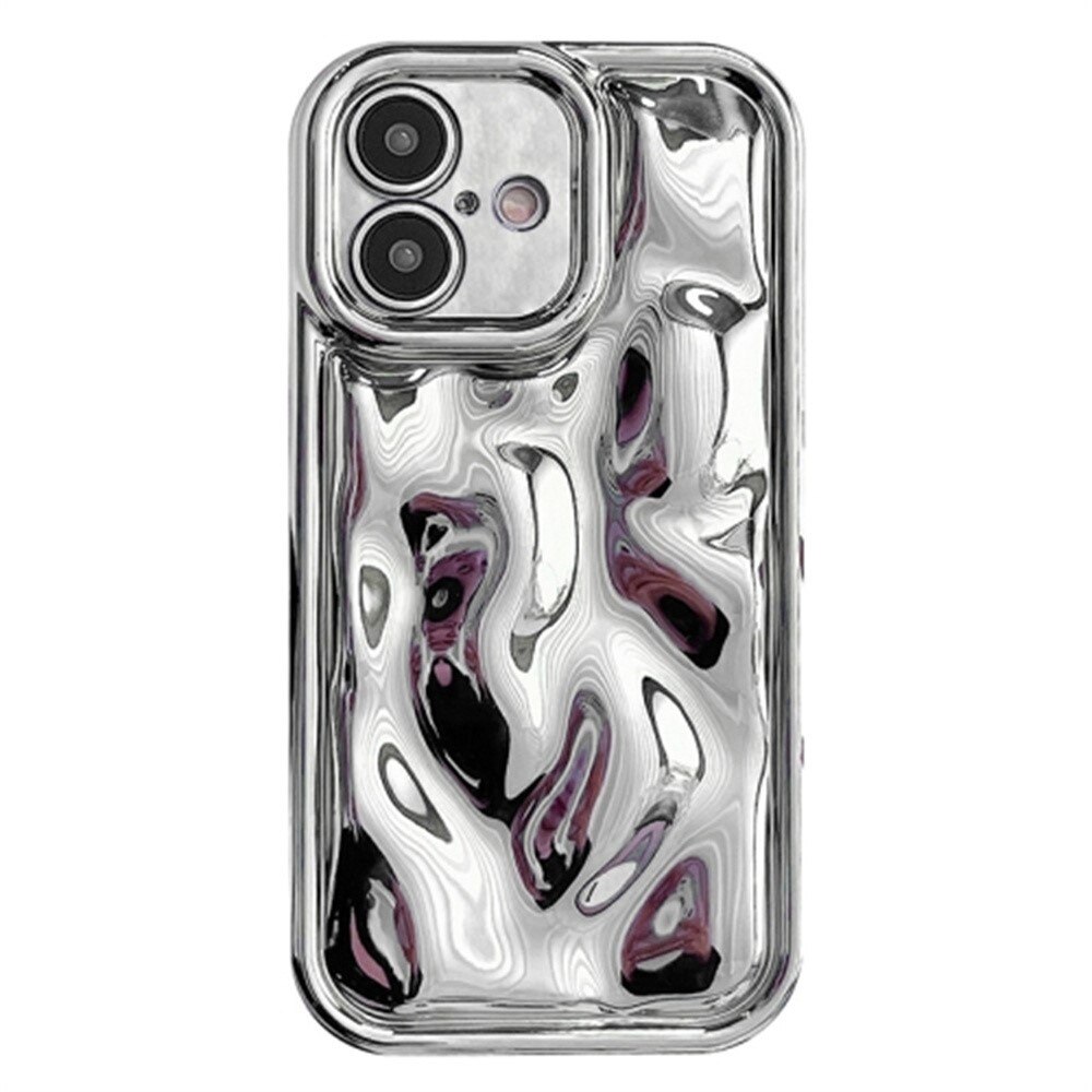 Funda TPU Wavy iPhone 16 plata