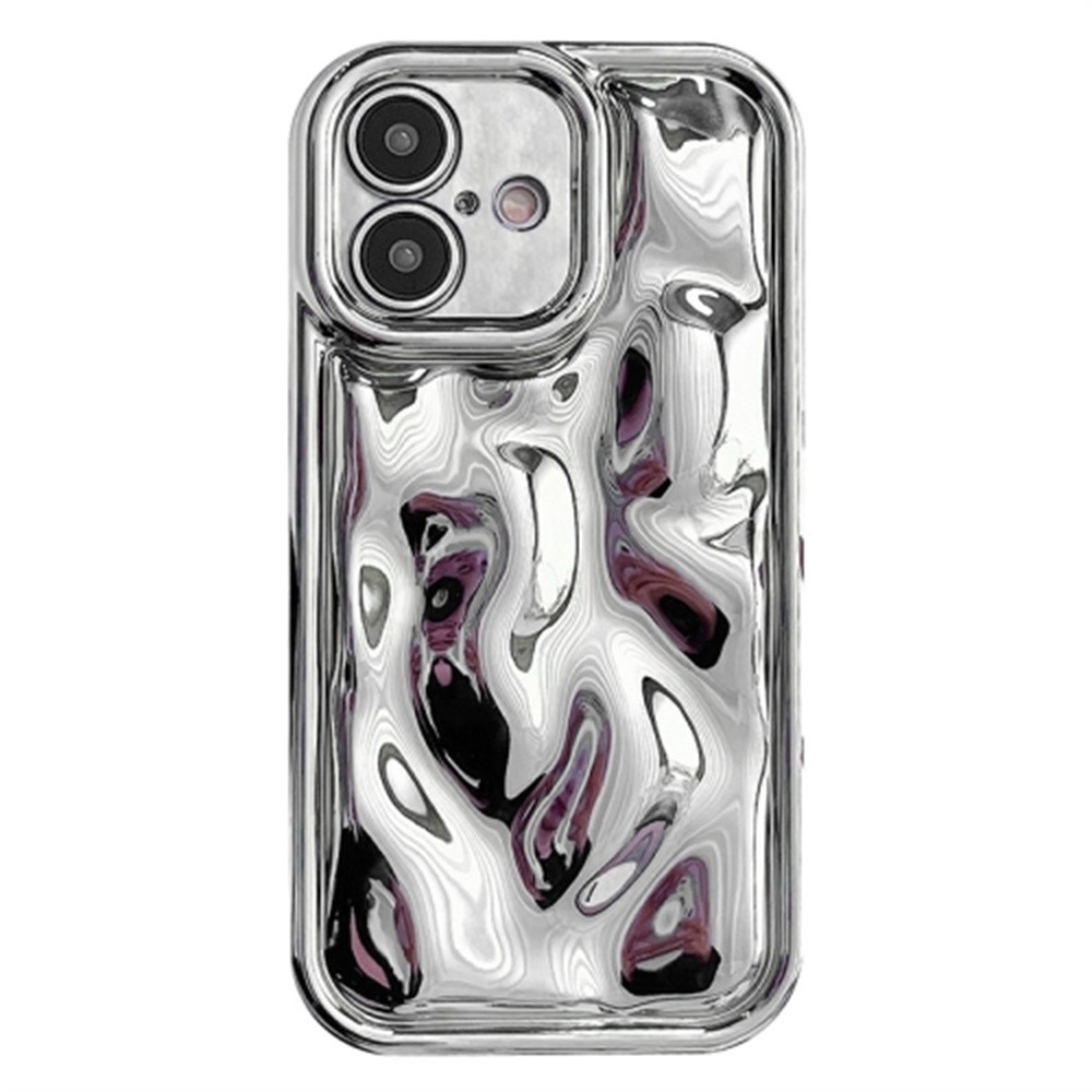 Funda TPU Wavy iPhone 16 Plus plata