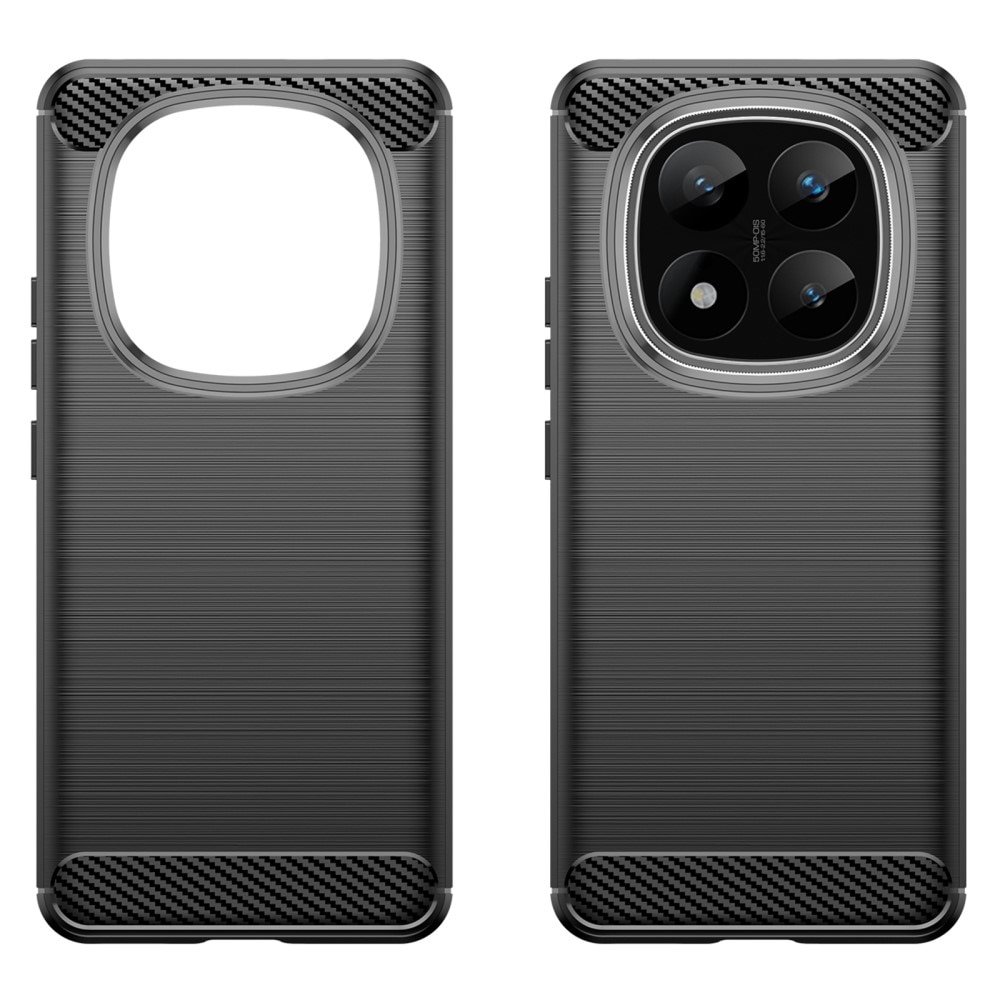 Funda TPU Brushed Xiaomi Redmi Note 14 Pro Plus Black