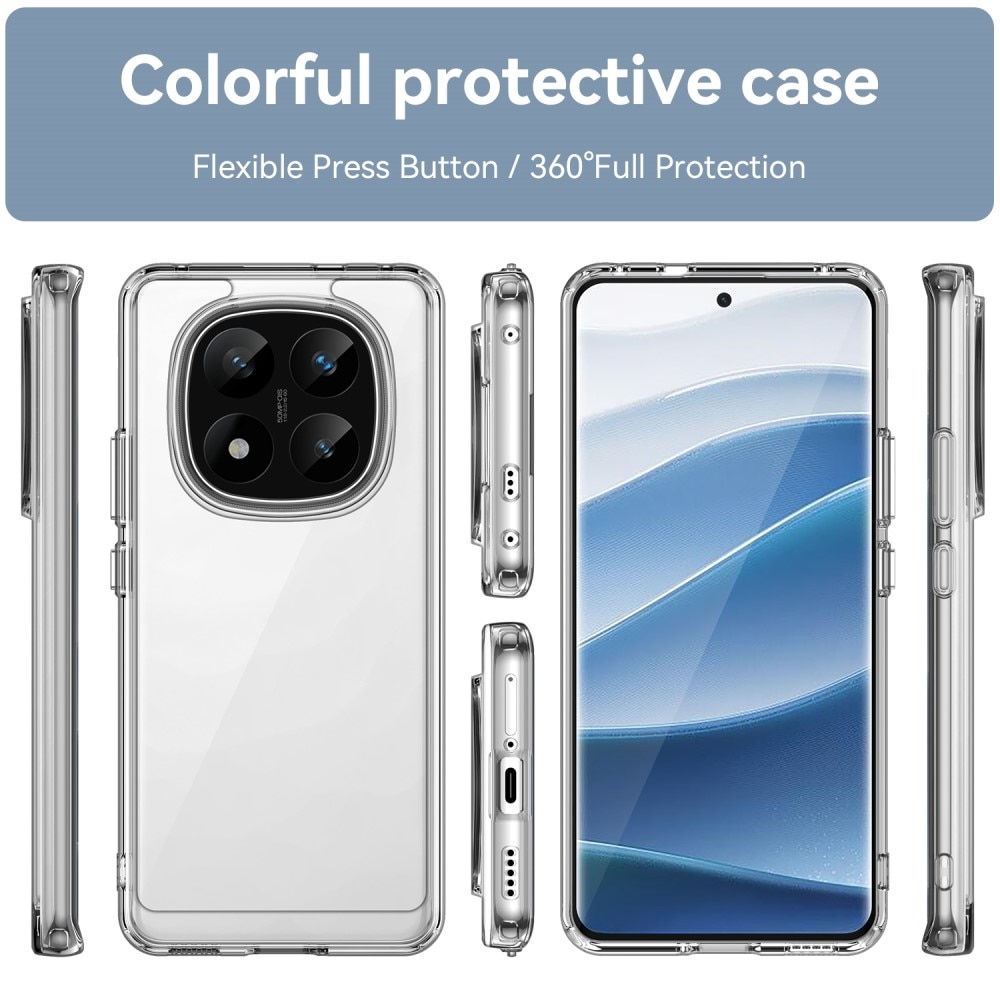 Funda híbrida para Xiaomi Redmi Note 14 Pro Plus transparente