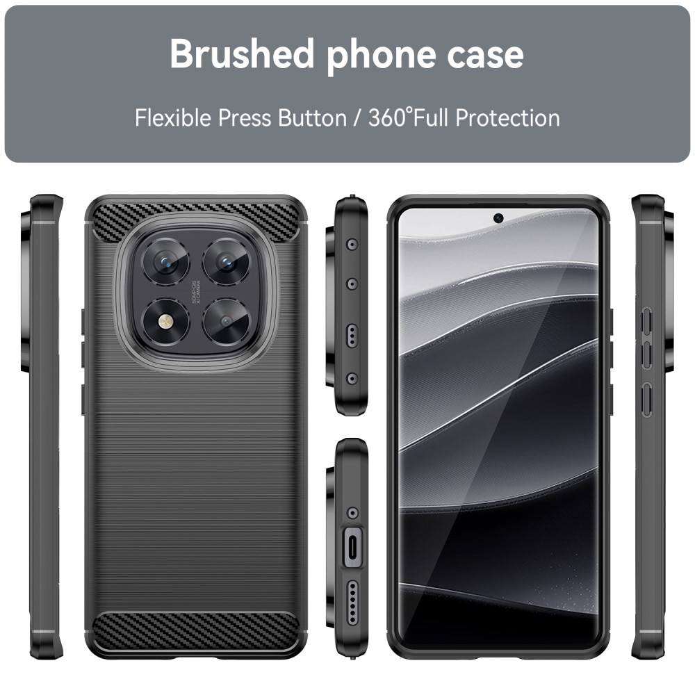 Funda TPU Brushed Xiaomi Redmi Note 14 Pro Black