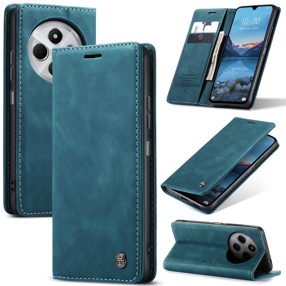 Funda delgada con solapa Xiaomi Redmi 14C Azul