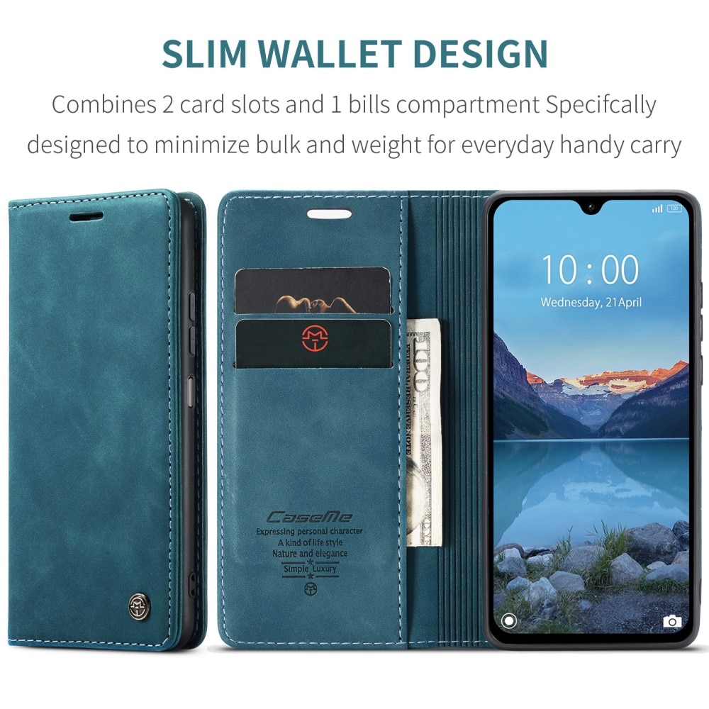 Funda delgada con solapa Xiaomi Redmi 14C Azul