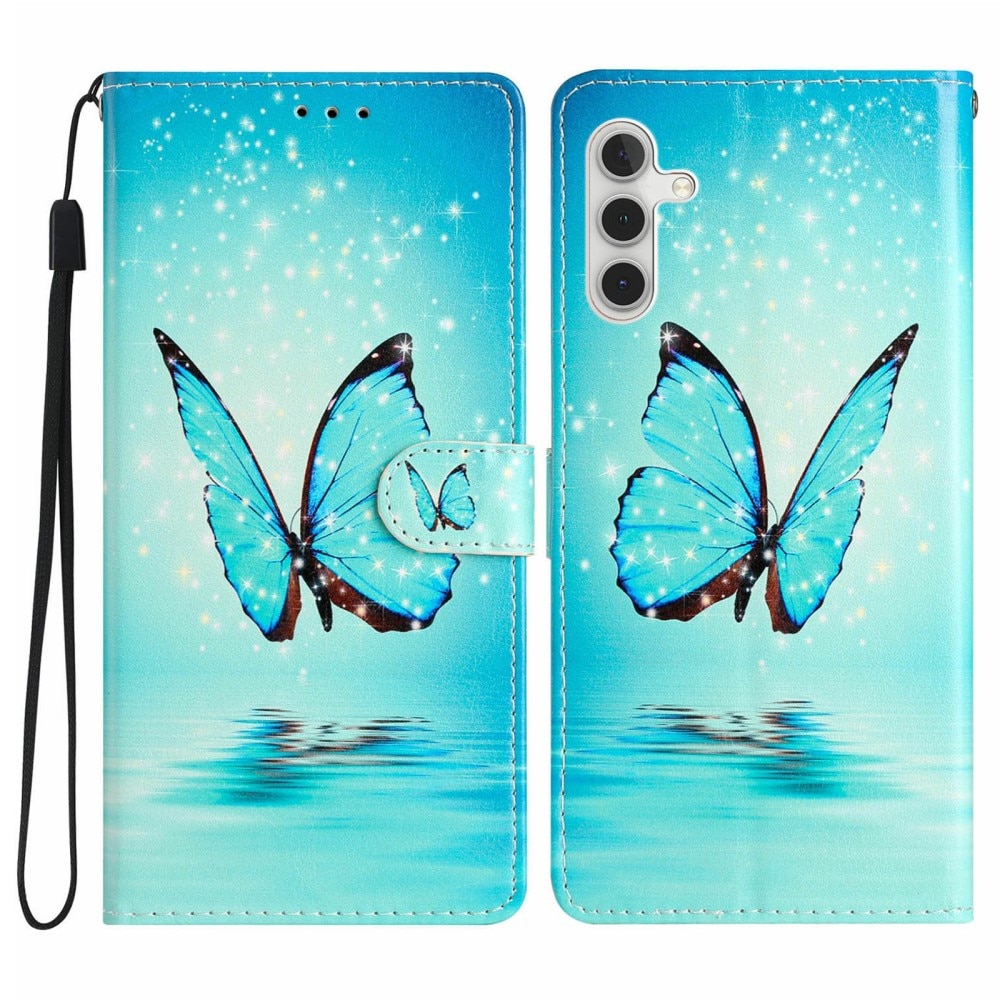 Funda cartera Samsung Galaxy A36 mariposas azules