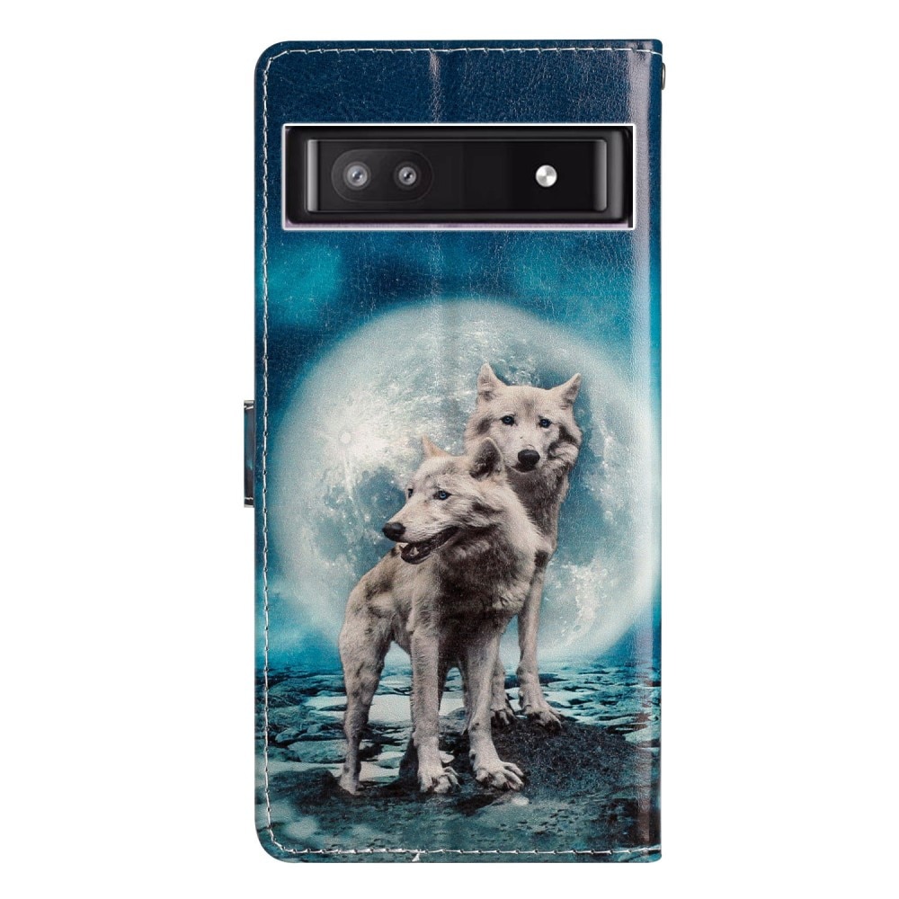 Funda cartera Google Pixel 9a lobos