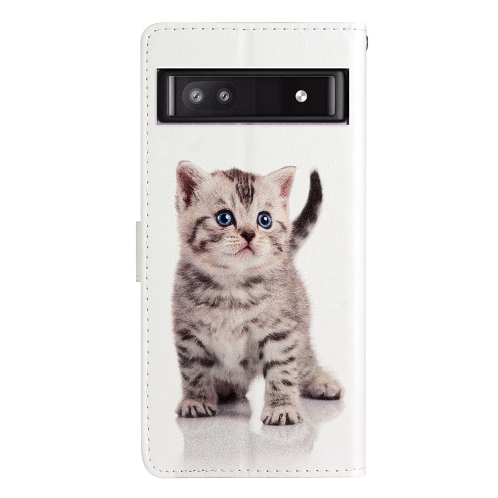 Funda cartera Google Pixel 9a gatito