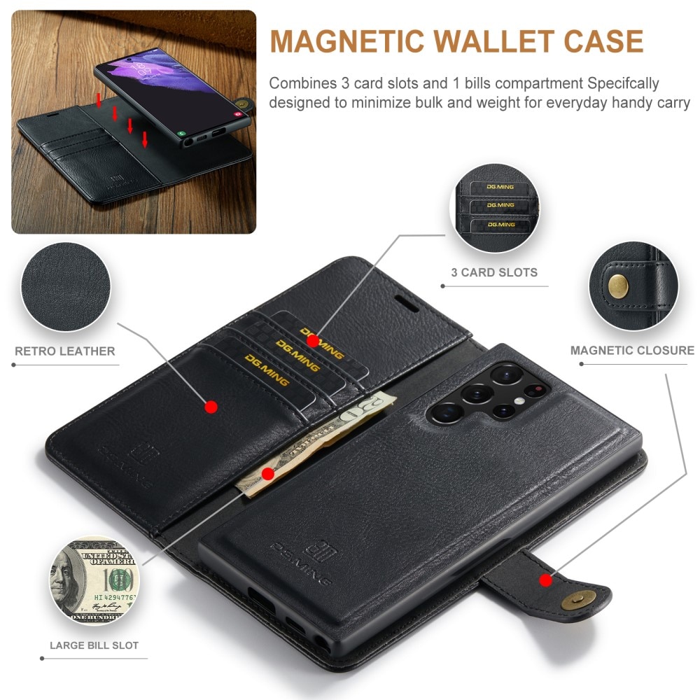 Cartera Magnet Wallet Samsung Galaxy S25 Ultra Black