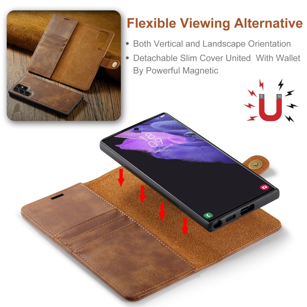 Cartera Magnet Wallet Samsung Galaxy S25 Ultra Cognac