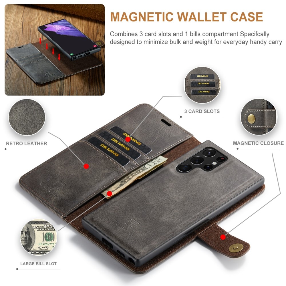 Cartera Magnet Wallet Samsung Galaxy S25 Ultra Brown