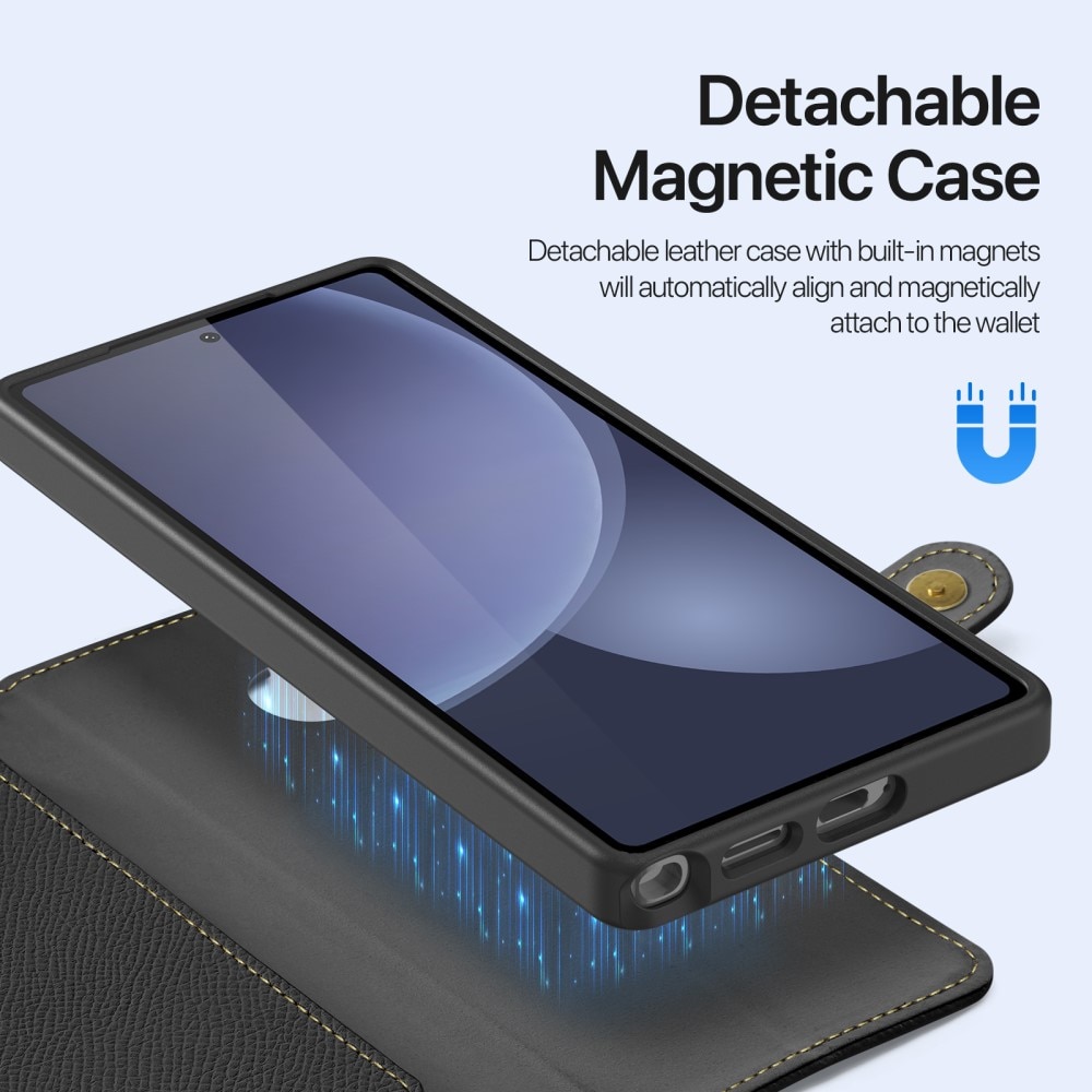 Lawa Series Magnetic Wallet Case Samsung Galaxy S25 Ultra - Black