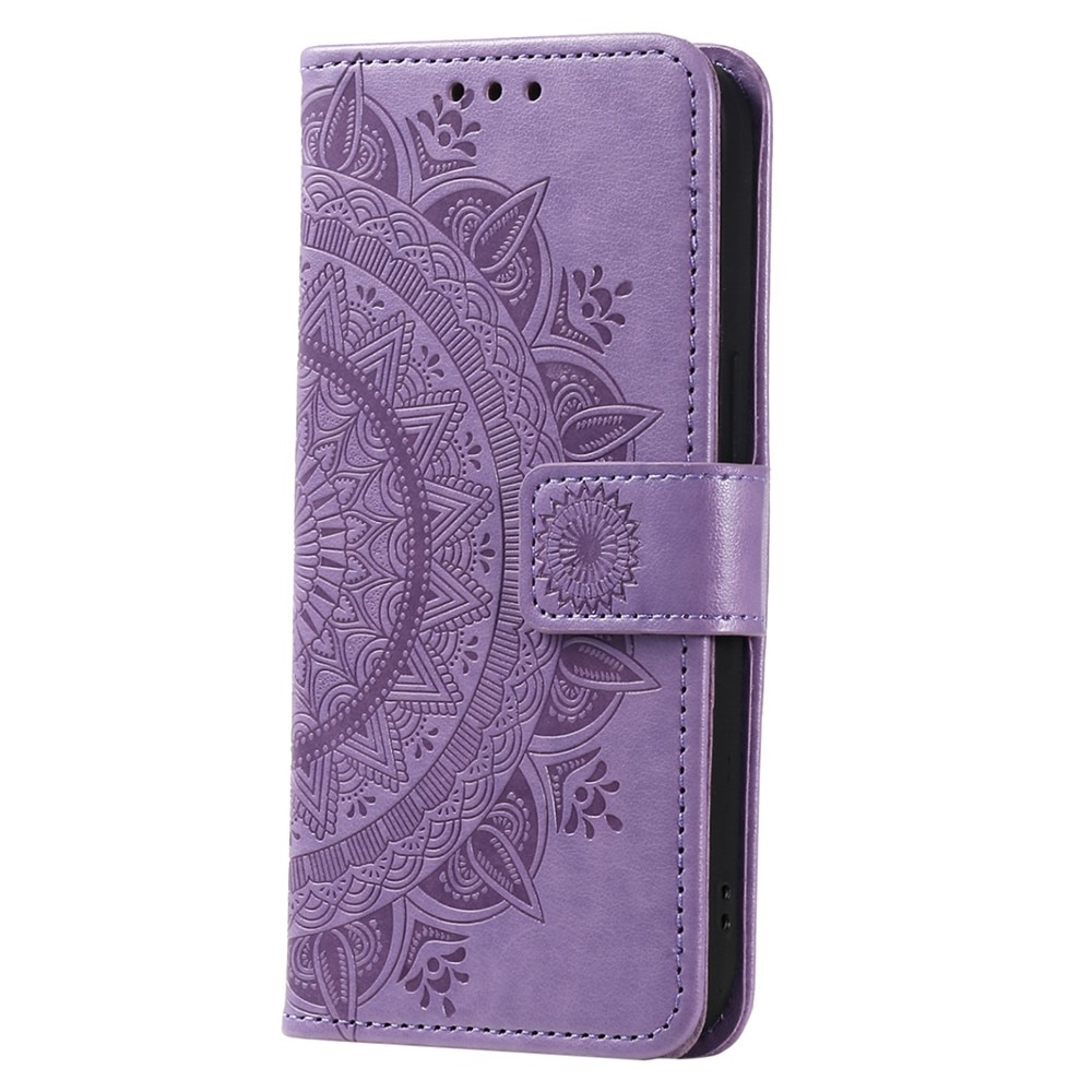 Funda de Cuero Mandala Samsung Galaxy A36 violeta