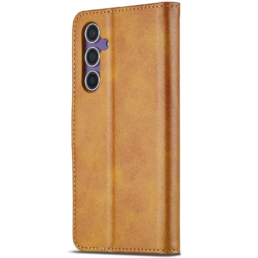 Funda tipo cartera Samsung Galaxy S25 cognac