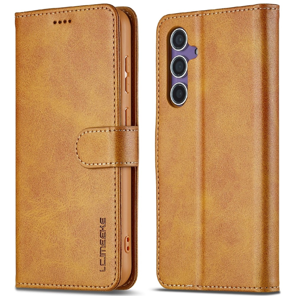 Funda tipo cartera Samsung Galaxy S25 cognac