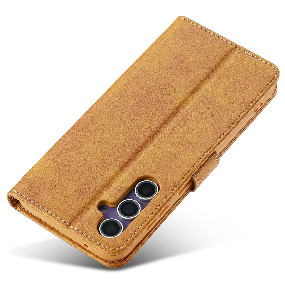 Funda tipo cartera Samsung Galaxy S25 cognac