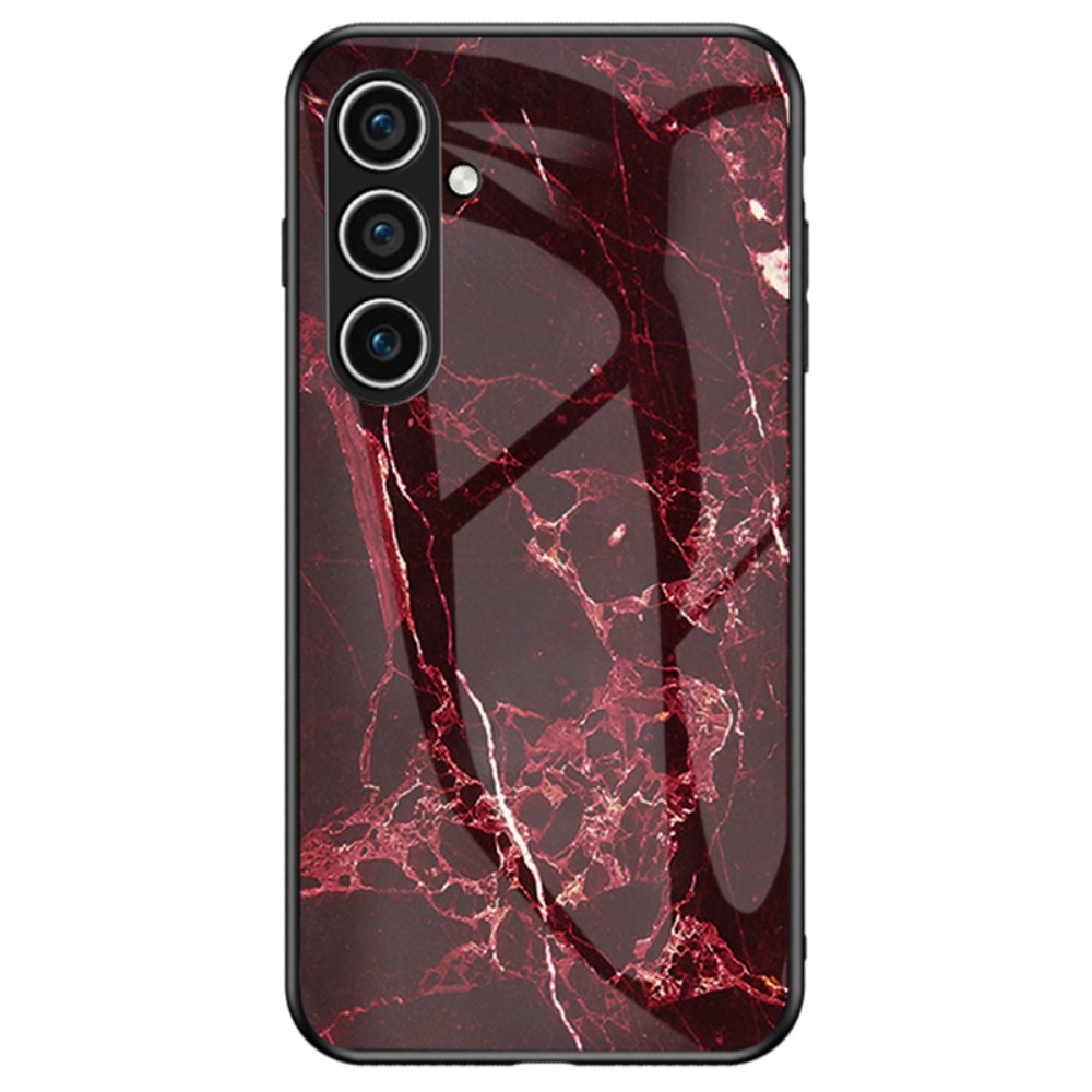 Funda vidrio templado Samsung Galaxy A16 mármol rojo