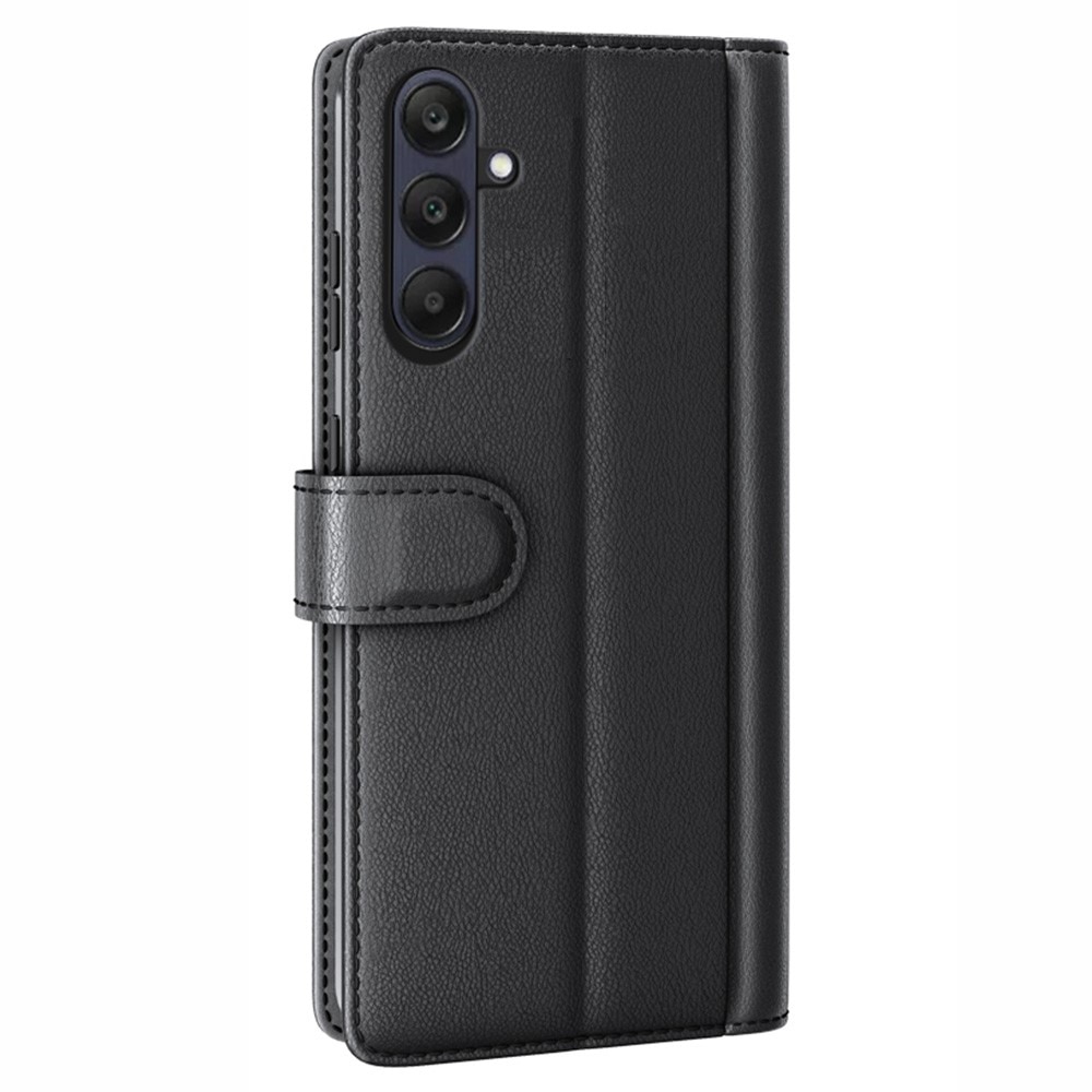 Funda de cuero genuino Samsung Galaxy A26, negro