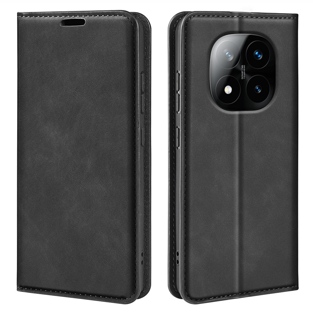 Funda delgada cartera Xiaomi Redmi Note 14 Pro Plus Negro