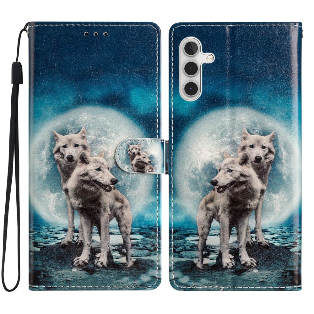 Funda cartera Samsung Galaxy A56 lobos