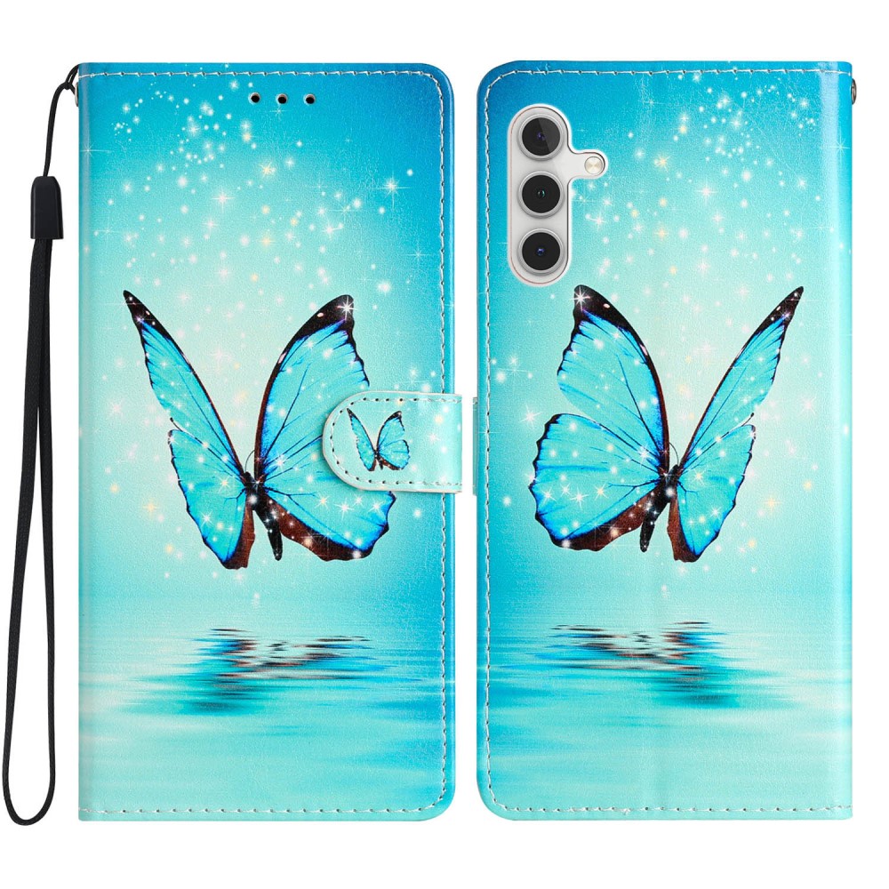 Funda cartera Samsung Galaxy A56 mariposas azules