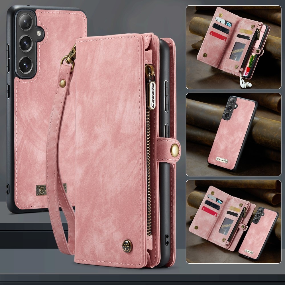 Cartera Multi-Slot Samsung Galaxy S25 Plus rosado