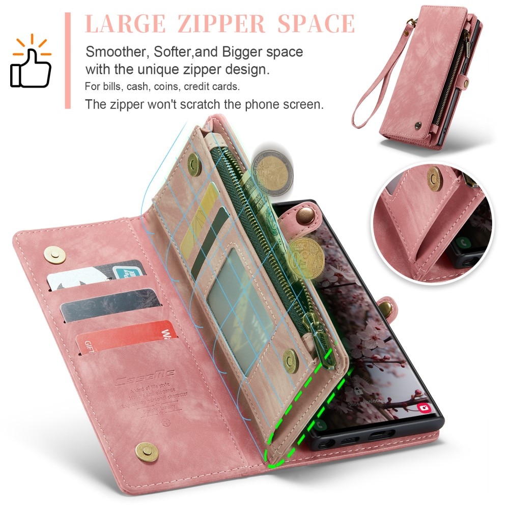 Cartera Multi-Slot Samsung Galaxy S25 Ultra rosado