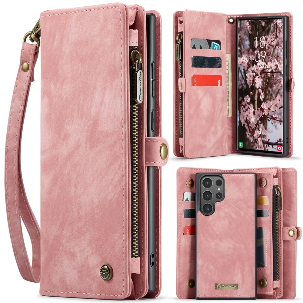 Cartera Multi-Slot Samsung Galaxy S25 Ultra rosado