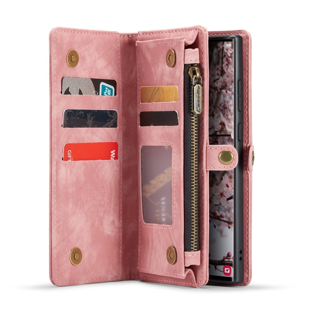 Cartera Multi-Slot Samsung Galaxy S25 Ultra rosado