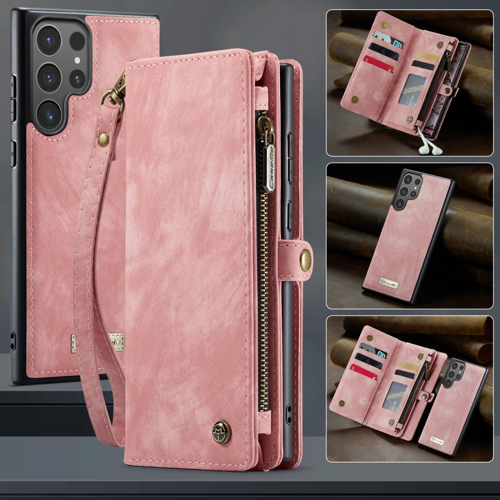 Cartera Multi-Slot Samsung Galaxy S25 Ultra rosado