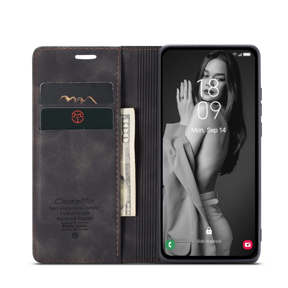 Funda delgada con solapa Samsung Galaxy A56 Negro