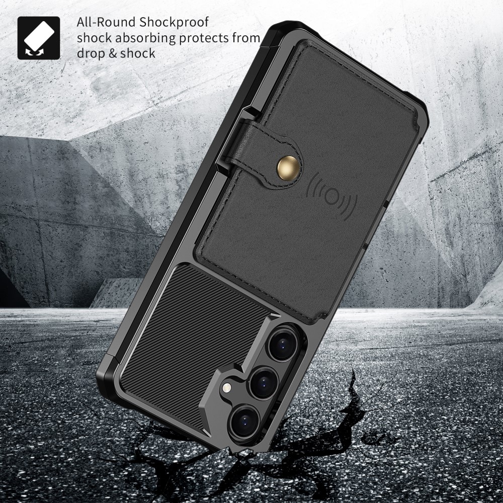 Funda con tarjetero Tough Multi-slot Samsung Galaxy S25 Negro