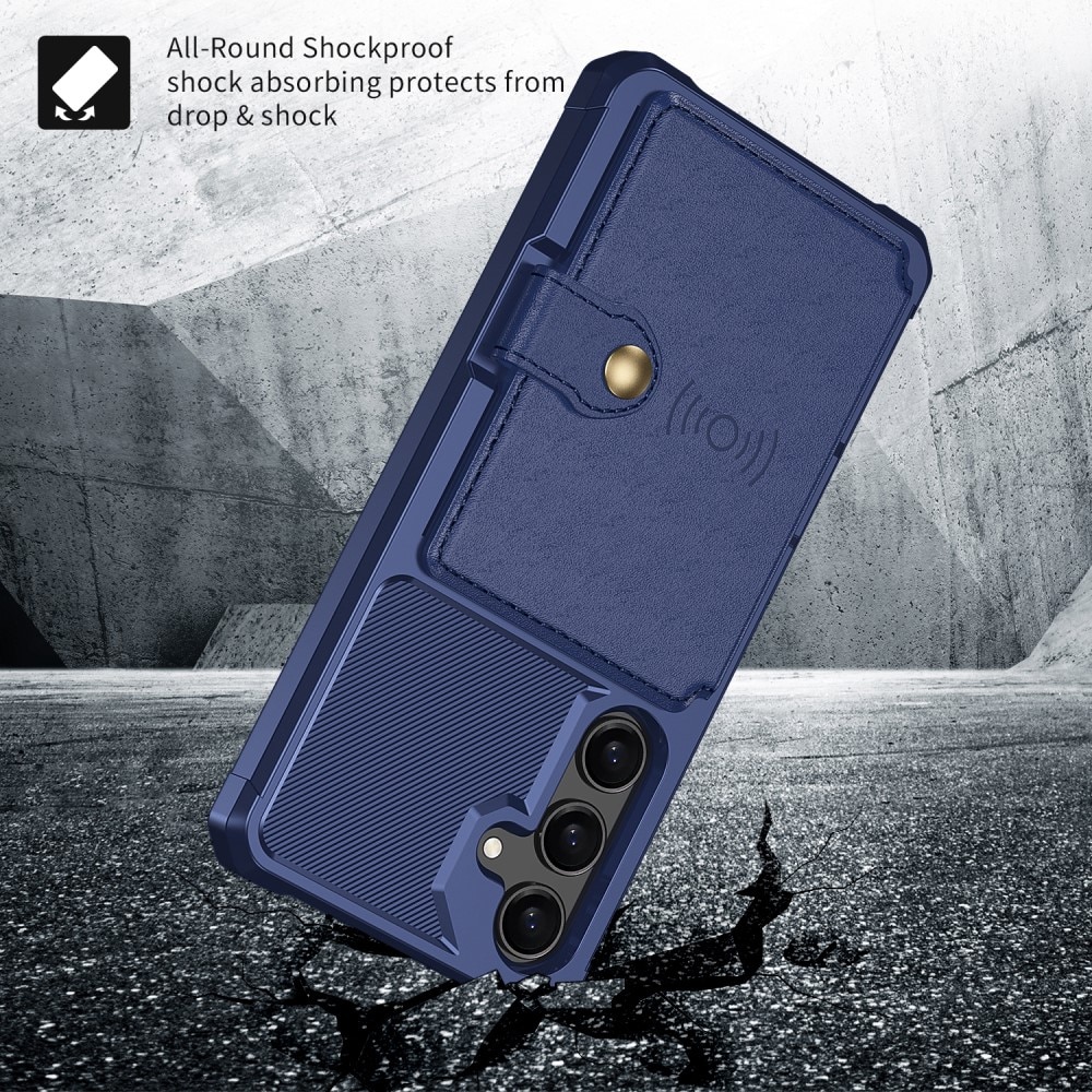 Funda con tarjetero Tough Multi-slot Samsung Galaxy S25 Azul