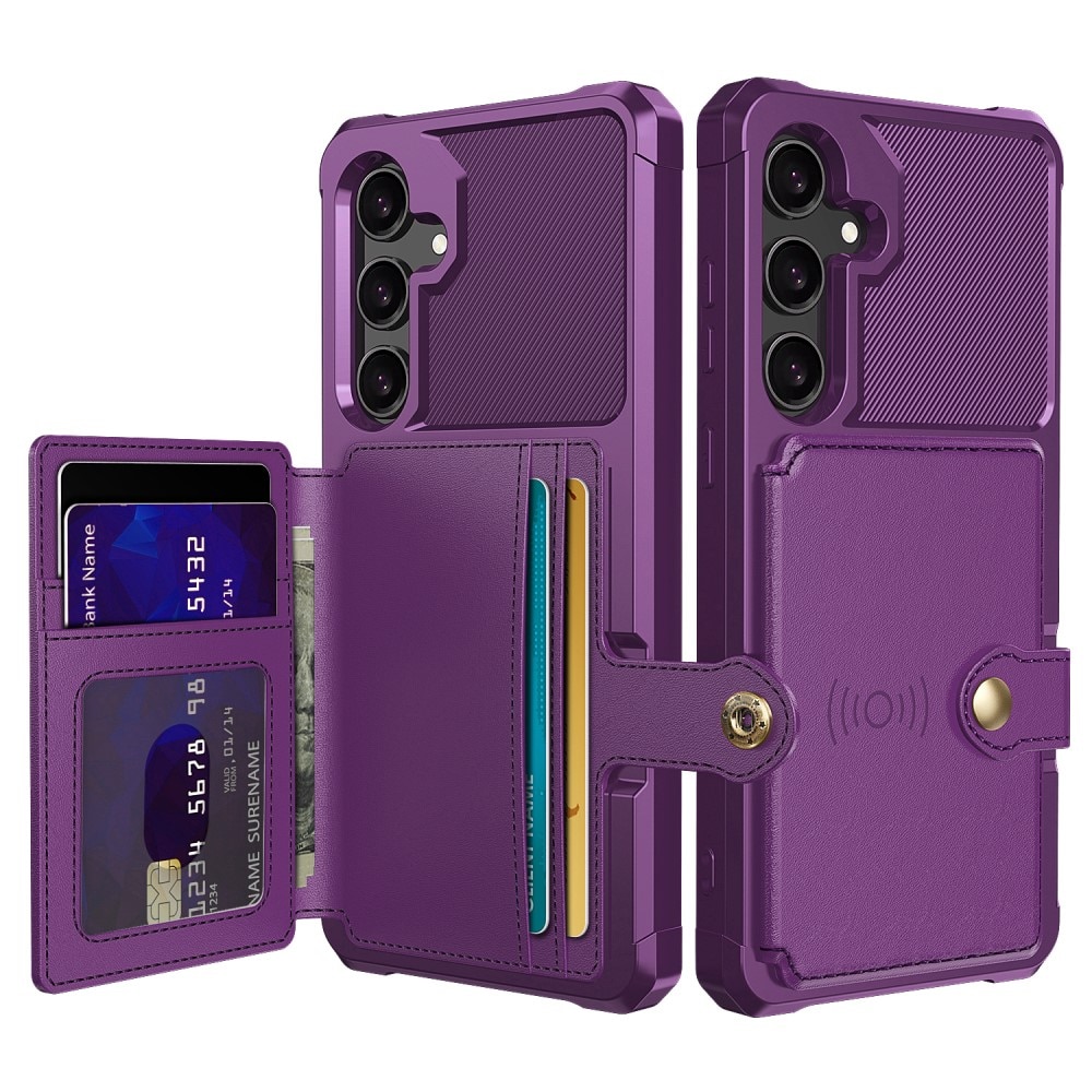 Funda con tarjetero Tough Multi-slot Samsung Galaxy S25 Púrpura