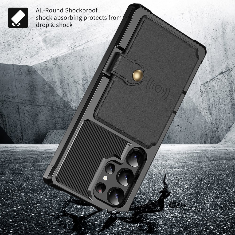 Funda con tarjetero Tough Multi-slot Samsung Galaxy S25 Ultra negro