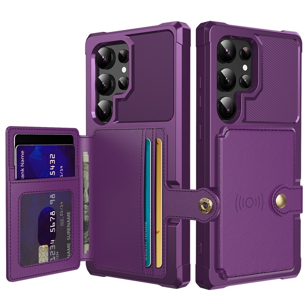 Funda con tarjetero Tough Multi-slot Samsung Galaxy S25 Ultra violeta