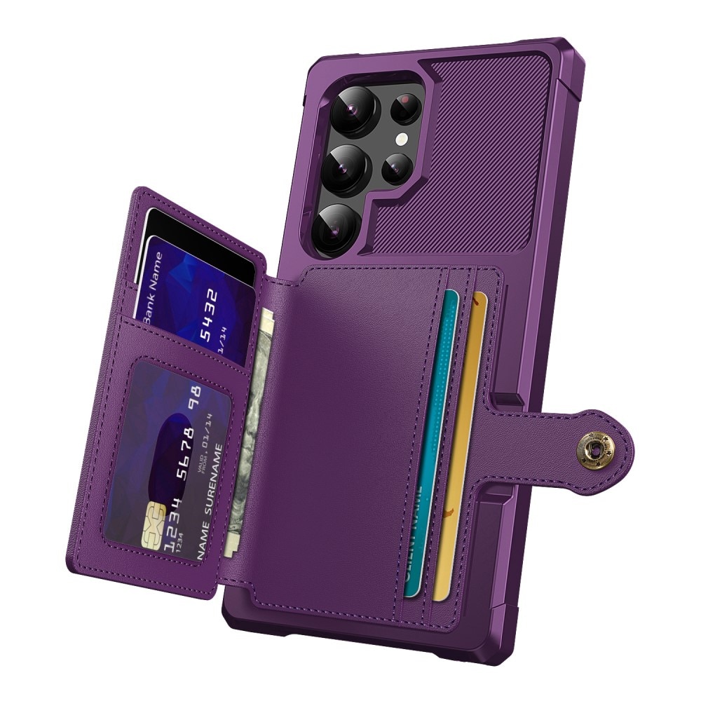 Funda con tarjetero Tough Multi-slot Samsung Galaxy S25 Ultra violeta