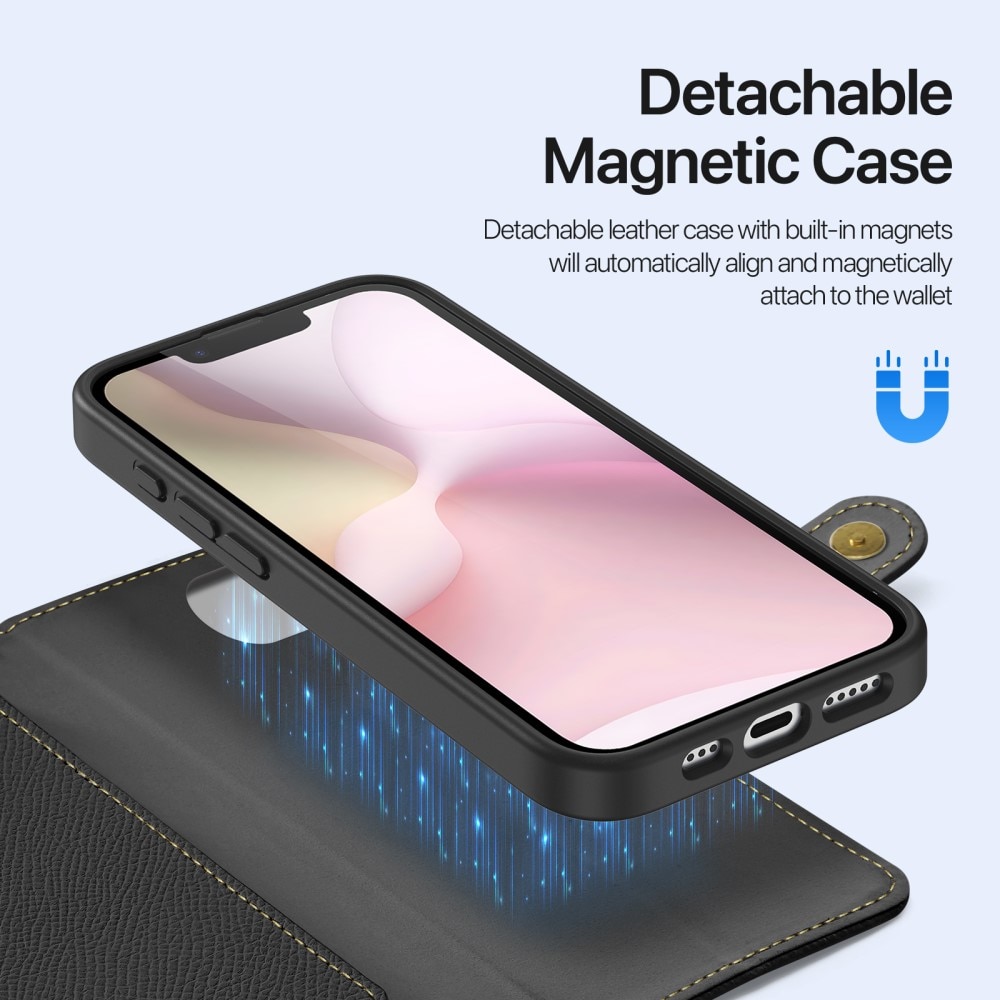 Lawa Series Magnetic Wallet Case iPhone SE 4 - Black